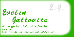 evelin gallovits business card